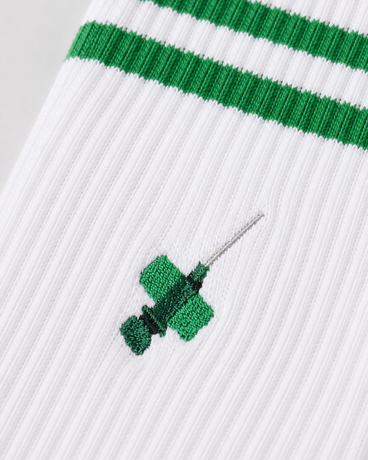 Viggo Socken-Bundle von HeroSoxx – Detailansicht des Motivs, in der Farbe grün