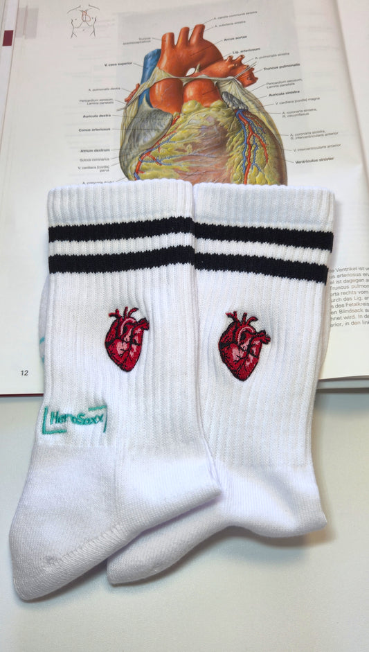 Anatomisches Herz - Socken