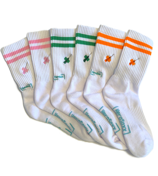Viggo-Socken im Bundle: rosa/grün/orange zum Vorteilspreis!