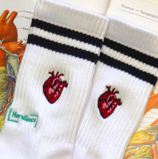 Anatomisches Herz - Socken