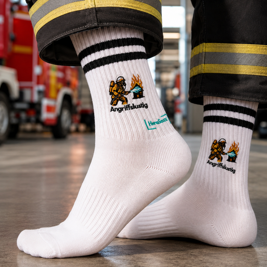 Angriffslustig Feuerwehr - Socken
