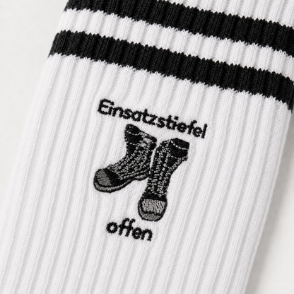 Einsatzstiefel offen, Monitoring optional - Socken