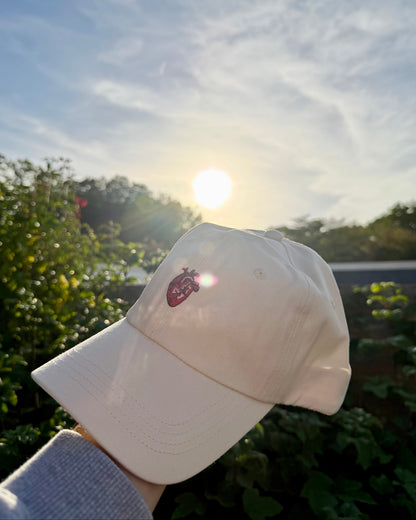 Anatomisches Herz - Cap - beige