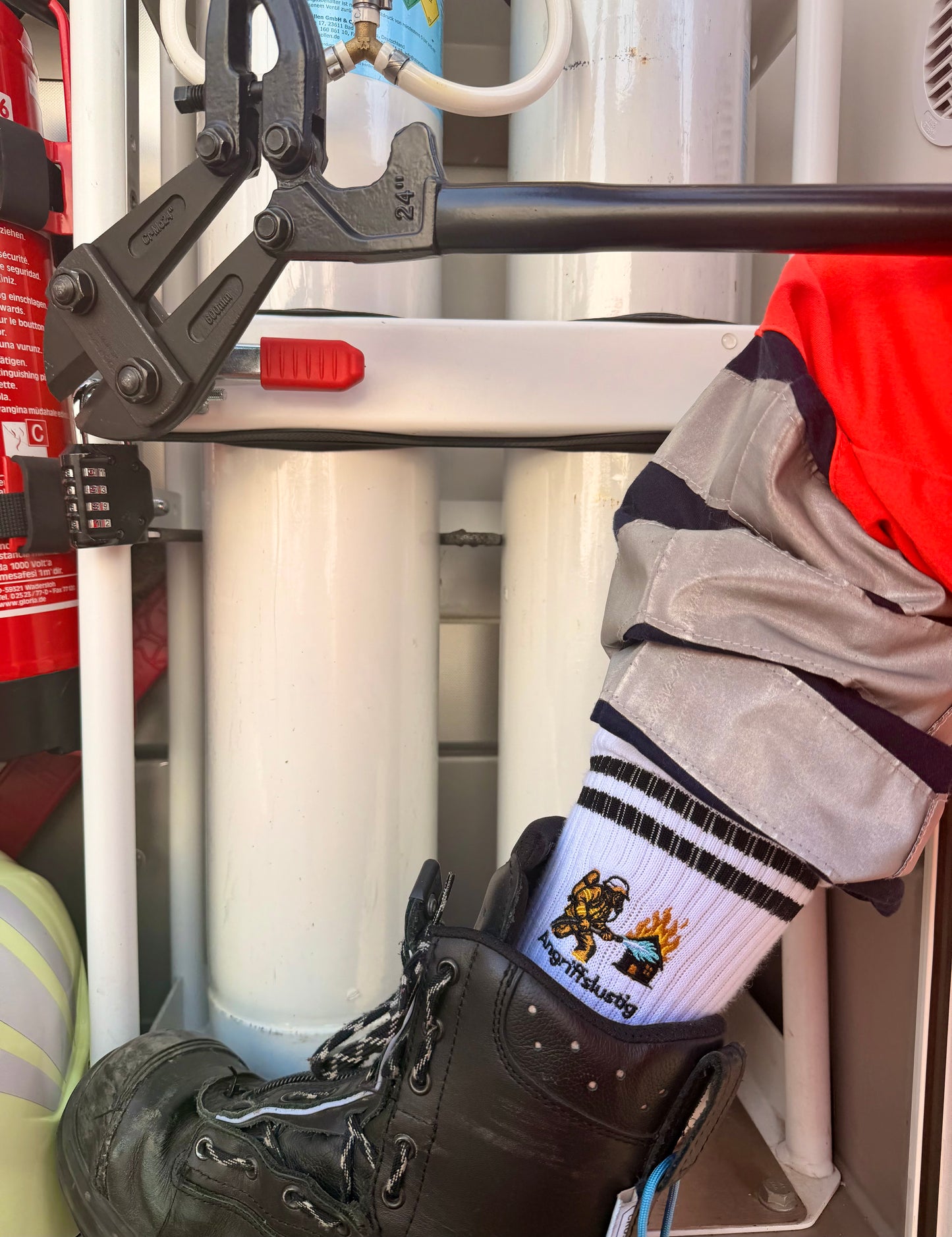 Angriffslustig Feuerwehr - Socken