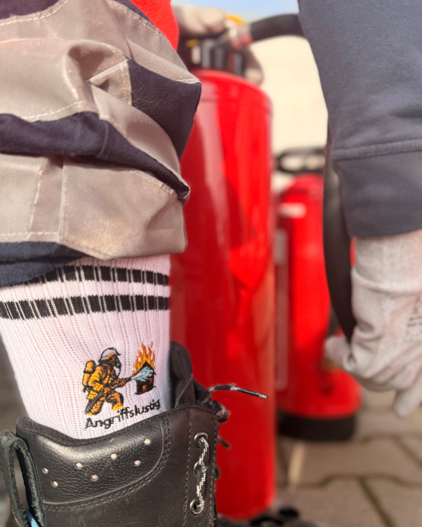 Angriffslustig Feuerwehr - Socken