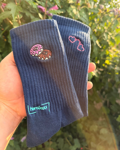 Handschellen / Donut - Socken