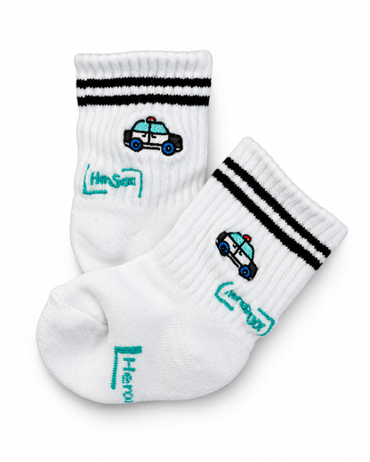Polizeiauto - Baby/Kleinkind Socken