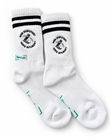 Wer diskutiert, wird intubiert - Socken